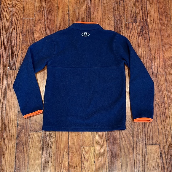 Under Armour Boy's Pull Over 3/4 Zip Fleece EUC - Picture 3 of 3